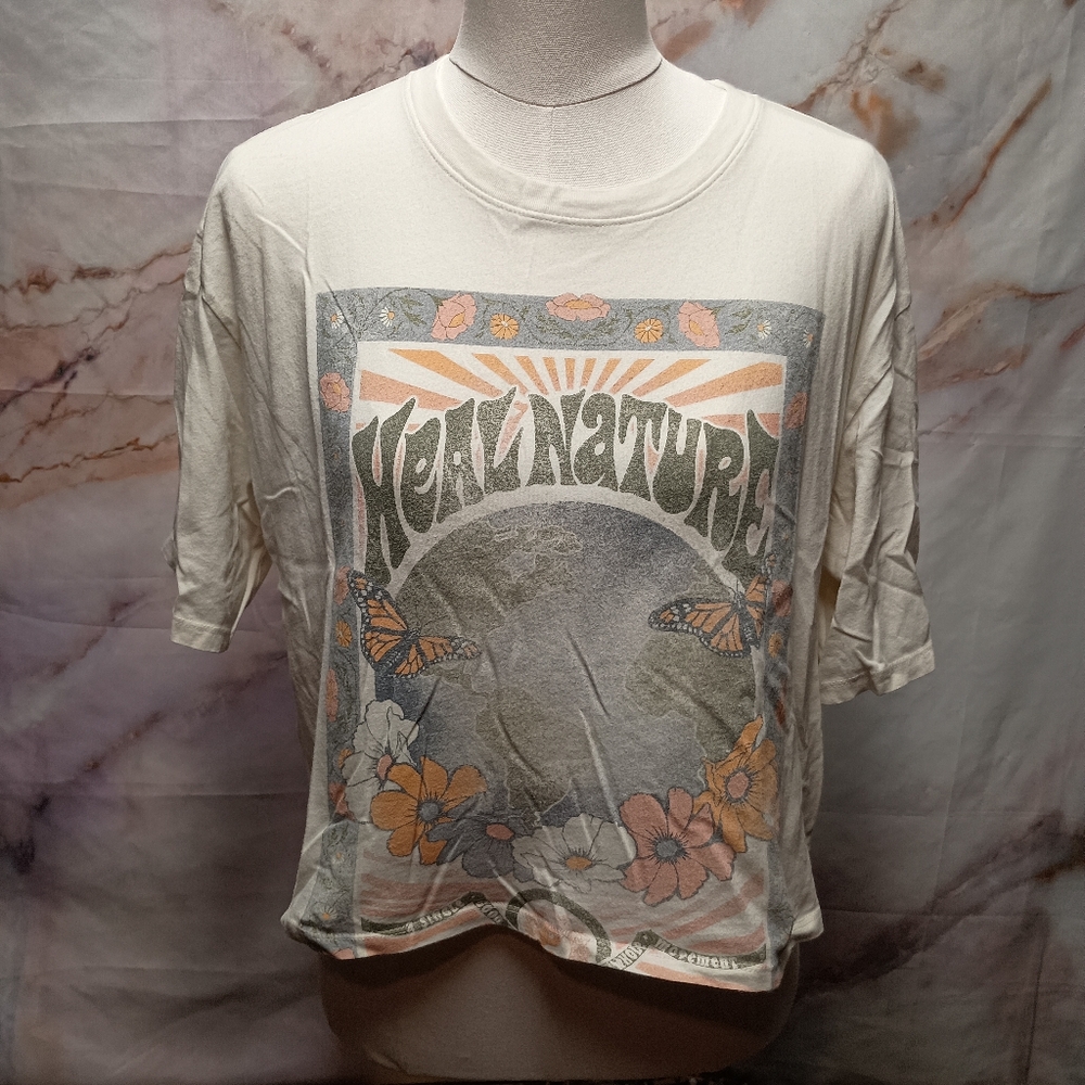 Hollister Heal Nature Graphic Crop Top